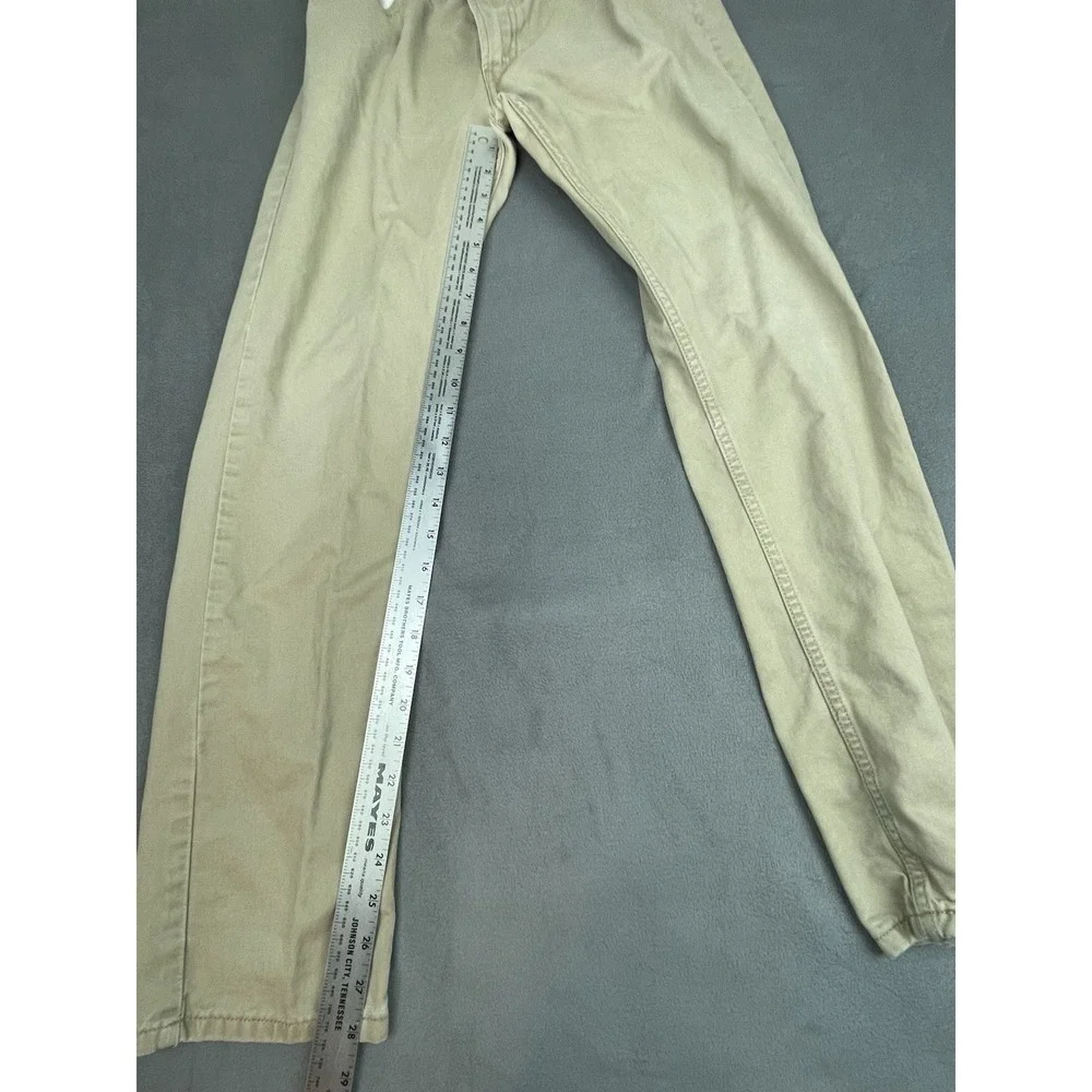 Levi's 511 Slim‎ Fit Jeans Mens 29 29 (28 28) Brown Lightweight Canvas Work Soft